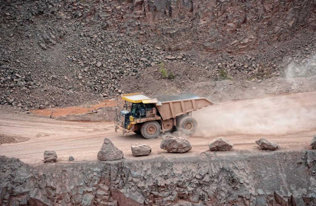 Dumper Truck Driving In A Surface Mine Quarry Mi 2021 10 12 14 01 51 Utc
