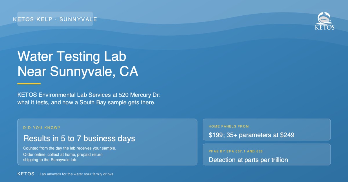 Water testing lab in Sunnyvale, CA: the KETOS lab, the panels it tests, and how a sample ships there and back